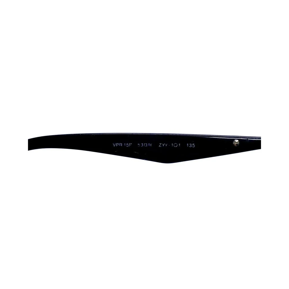 Prada Black Clear Gray Cat Eye Retro Glasses Italy VPR15P ZYY-101 53 16 135